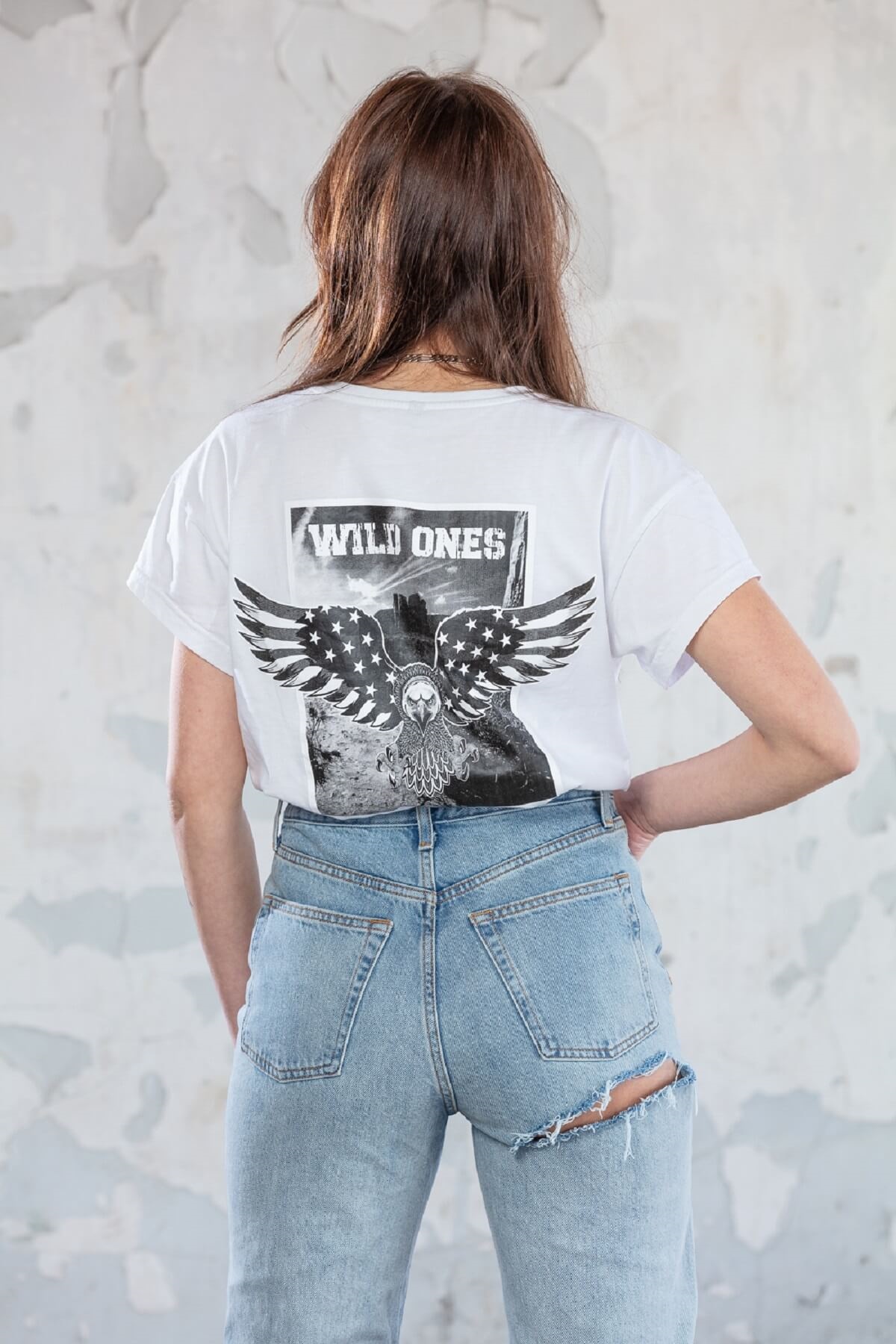 Wit t-shirt Wild Ones